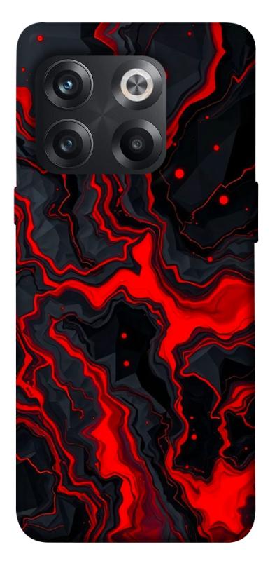 Чохол itsPrint Black red marble для OnePlus 10T, мармур, купити оптом з доставкою