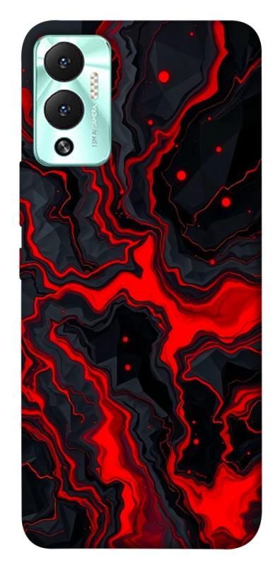 Чохол itsPrint Black red marble для Infinix Hot 12 Play, мармур, купити оптом з доставкою