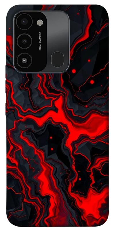Чохол itsPrint Black red marble для Tecno Spark Go 2022 (KG5m), мармур, купити оптом з доставкою