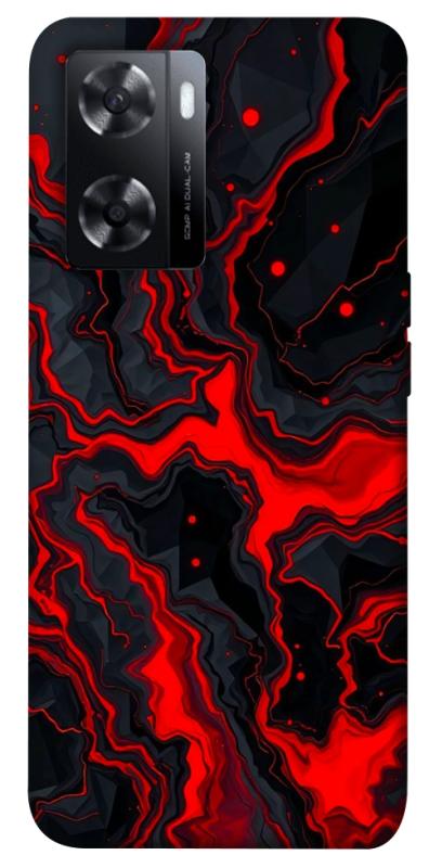 Чохол itsPrint Black red marble для Oppo A57s, мармур, купити оптом з доставкою