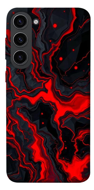 Чохол itsPrint Black red marble для Samsung Galaxy S23, мармур, купити оптом з доставкою