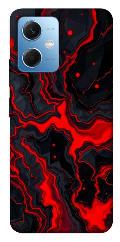 Чехол itsPrint Black red marble для Xiaomi Redmi Note 12 5G, мрамор, купить оптом с доставкой