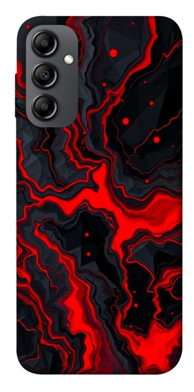Чохол itsPrint Black red marble для Samsung Galaxy A14 4G/5G, мармур, купити оптом з доставкою