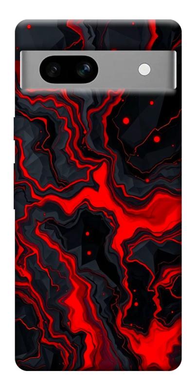 Чехол itsPrint Black red marble для Google Pixel 7a, мрамор, купить оптом с доставкой