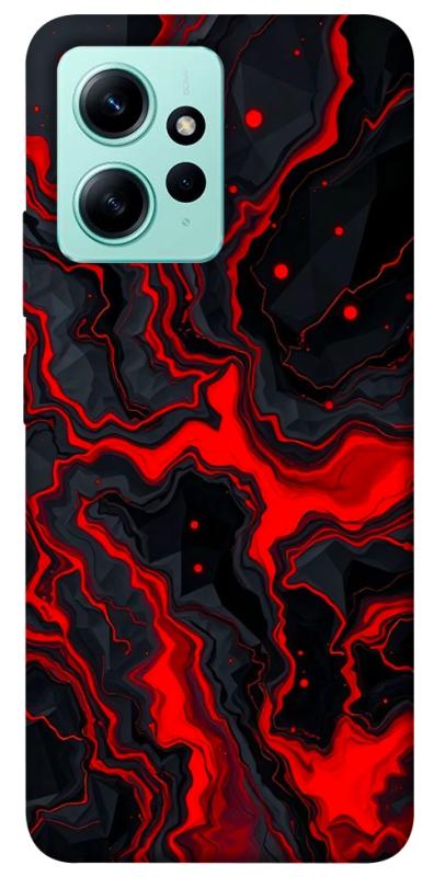 Чехол itsPrint Black red marble для Xiaomi Redmi Note 12 4G, мрамор, купить оптом с доставкой