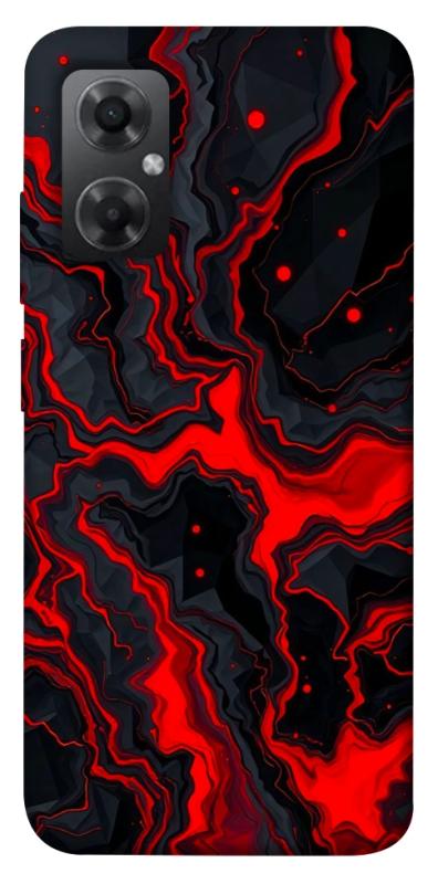 Чохол itsPrint Black red marble для Xiaomi Redmi Note 11R, мармур, купити оптом з доставкою