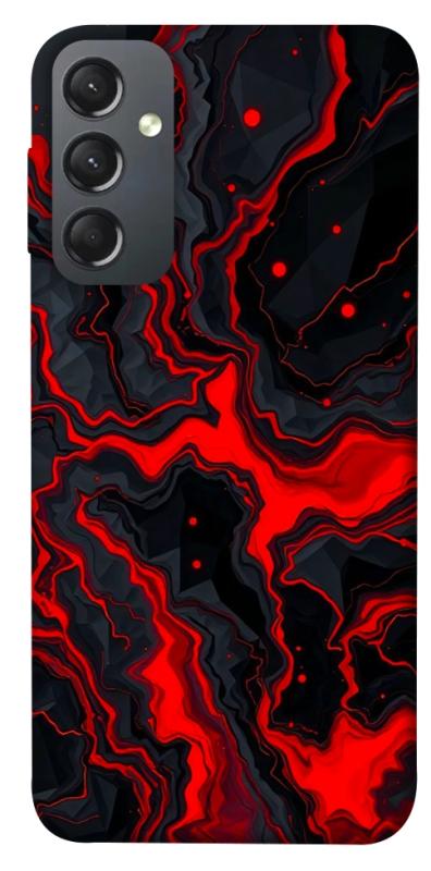 Чохол itsPrint Black red marble для Samsung Galaxy A24 4G, мармур, купити оптом з доставкою