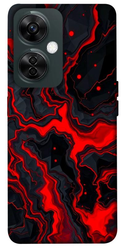 Чохол itsPrint Black red marble для OnePlus Nord CE 3 Lite, мармур, купити оптом з доставкою