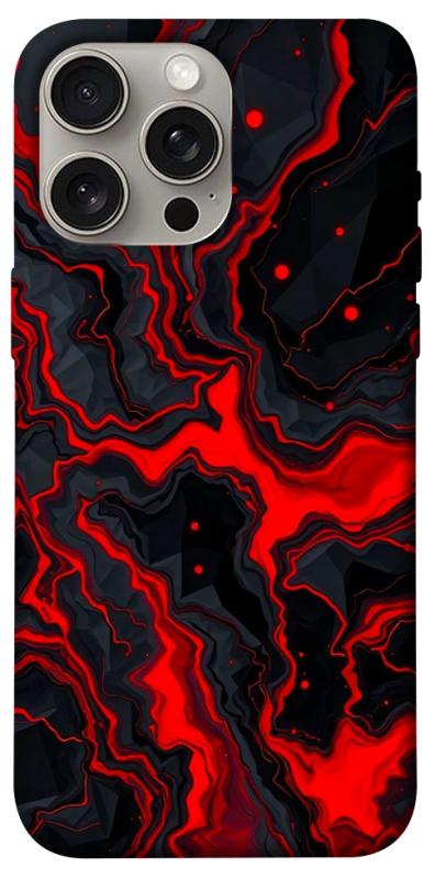 Чехол itsPrint Black red marble для Apple iPhone 15 Pro Max (6.7"), мрамор, купить оптом с доставкой
