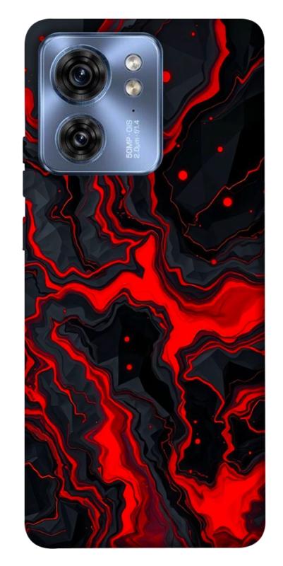 Чехол itsPrint Black red marble для Motorola Edge 40, мрамор, купить оптом с доставкой