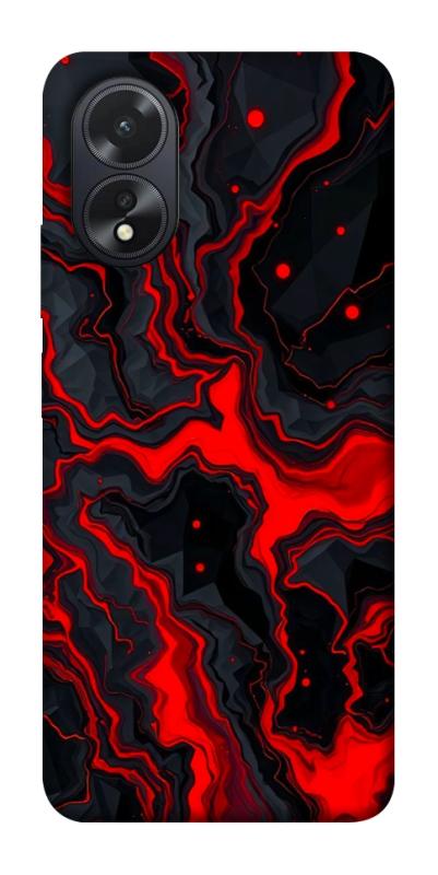 Чехол itsPrint Black red marble для Oppo A38, мрамор, купить оптом с доставкой