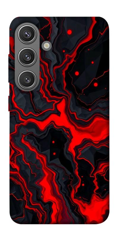 Чехол itsPrint Black red marble для Samsung Galaxy S24+, мрамор, купить оптом с доставкой