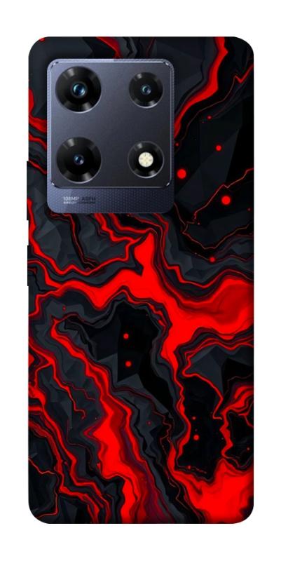 Чехол itsPrint Black red marble для Infinix Note 30 Pro, мрамор, купить оптом с доставкой