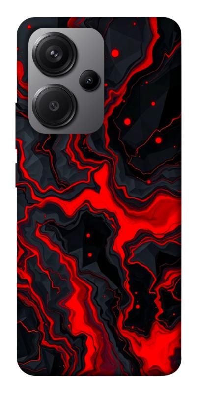 Чохол itsPrint Black red marble для Xiaomi Redmi Note 13 Pro+, мармур, купити оптом з доставкою