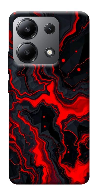 Чохол itsPrint Black red marble для Xiaomi Redmi Note 13 4G, мармур, купити оптом з доставкою