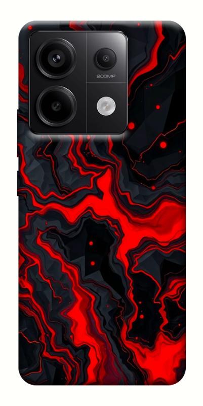 Чехол itsPrint Black red marble для Xiaomi Redmi Note 13 Pro 4G, мрамор, купить оптом с доставкой
