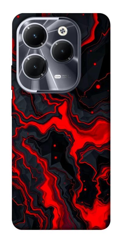 Чохол itsPrint Black red marble для Infinix Hot 40, мармур, купити оптом з доставкою