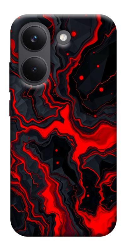 Чехол itsPrint Black red marble для Xiaomi Poco X8 Pro, мрамор, купить оптом с доставкой