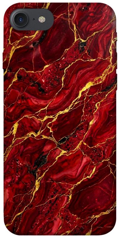 Чохол itsPrint Burgundy gold для Apple iPhone 7 / 8 (4.7"), мармур, купити оптом з доставкою