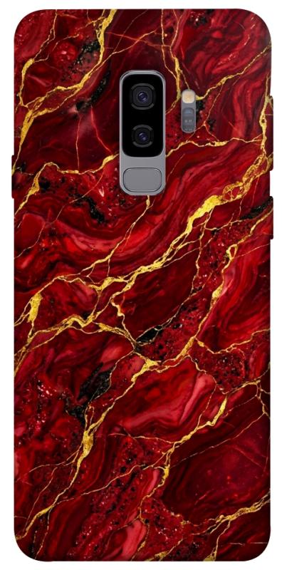 Чохол itsPrint Burgundy gold для Samsung Galaxy S9+, мармур, купити оптом з доставкою