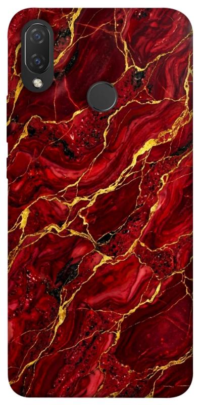 Чохол itsPrint Burgundy gold для Huawei P Smart+ (nova 3i), мармур, купити оптом з доставкою