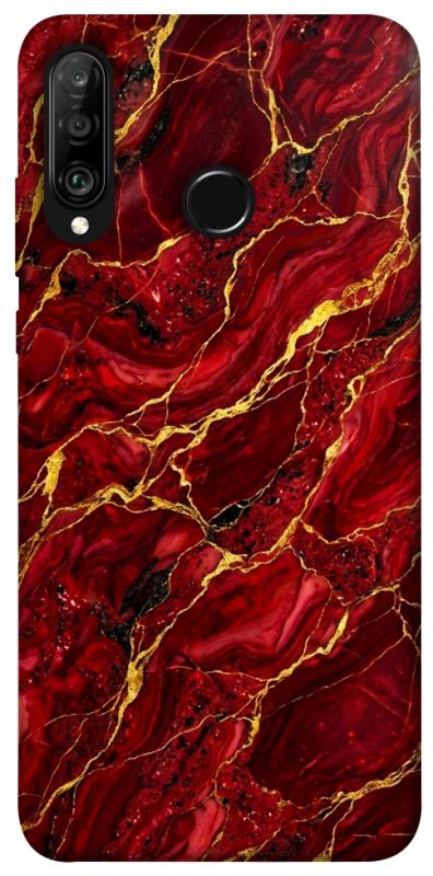 Чехол itsPrint Burgundy gold для Huawei P30 lite, мрамор, купить оптом с доставкой