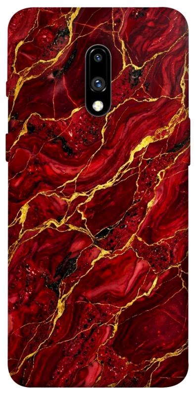 Чехол itsPrint Burgundy gold для OnePlus 7, мрамор, купить оптом с доставкой