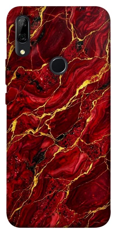Чохол itsPrint Burgundy gold для Huawei P Smart Z, мармур, купити оптом з доставкою