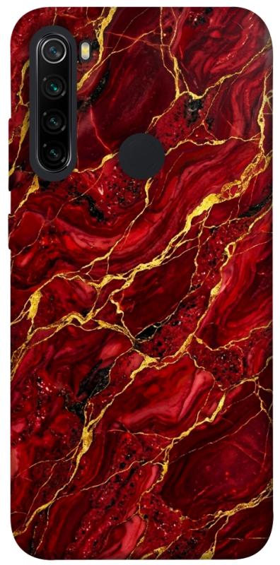 Чохол itsPrint Burgundy gold для Xiaomi Redmi Note 8, мармур, купити оптом з доставкою