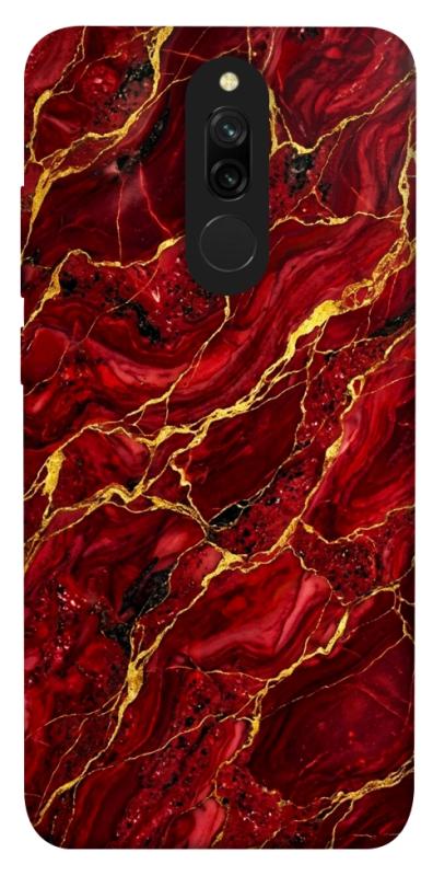 Чохол itsPrint Burgundy gold для Xiaomi Redmi 8, мармур, купити оптом з доставкою