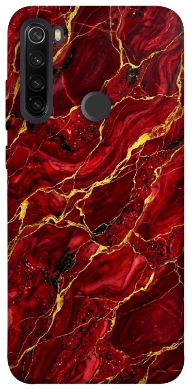 Чохол itsPrint Burgundy gold для Xiaomi Redmi Note 8T, мармур, купити оптом з доставкою