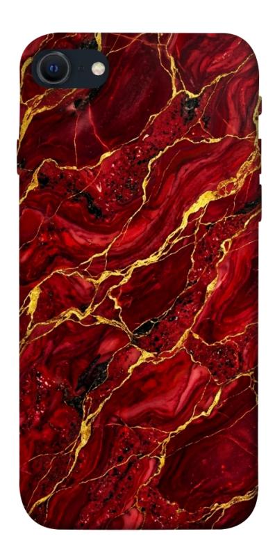 Чехол itsPrint Burgundy gold для Apple iPhone SE (2020), мрамор, купить оптом с доставкой
