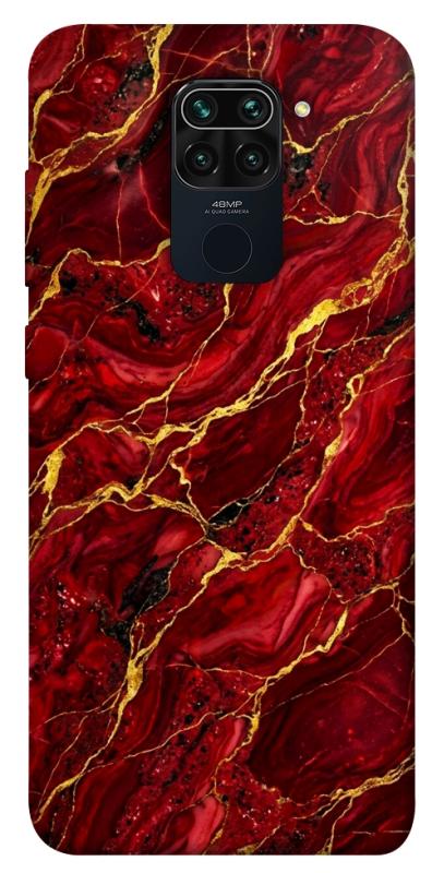 Чохол itsPrint Burgundy gold для Xiaomi Redmi Note 9 / Redmi 10X, мармур, купити оптом з доставкою