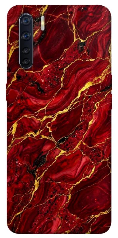 Чохол itsPrint Burgundy gold для Oppo A91, мармур, купити оптом з доставкою