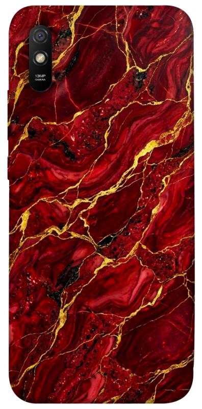 Чохол itsPrint Burgundy gold для Xiaomi Redmi 9A, мармур, купити оптом з доставкою