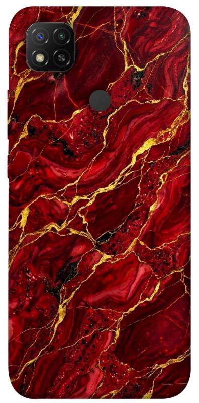 Чохол itsPrint Burgundy gold для Xiaomi Redmi 9C, мармур, купити оптом з доставкою
