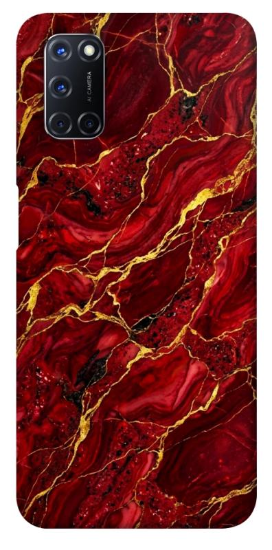 Чохол itsPrint Burgundy gold для Oppo A52 / A72 / A92, мармур, купити оптом з доставкою