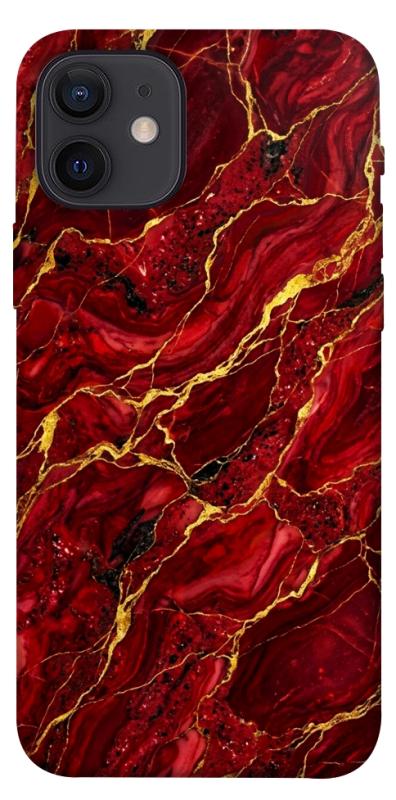 Чохол itsPrint Burgundy gold для Apple iPhone 12 Pro (6.1"), мармур, купити оптом з доставкою