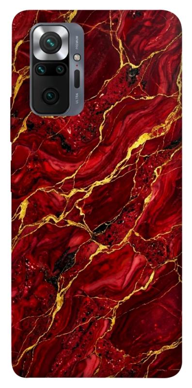 Чехол itsPrint Burgundy gold для Xiaomi Redmi Note 10 Pro, мрамор, купить оптом с доставкой