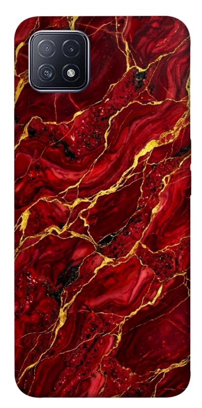 Чохол itsPrint Burgundy gold для Oppo A73, мармур, купити оптом з доставкою