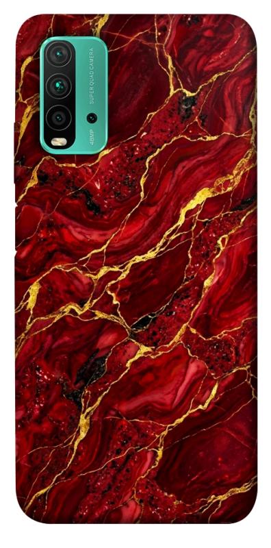 Чохол itsPrint Burgundy gold для Xiaomi Redmi Note 9 4G / Redmi 9 Power / Redmi 9T, мармур, купити оптом з доставкою