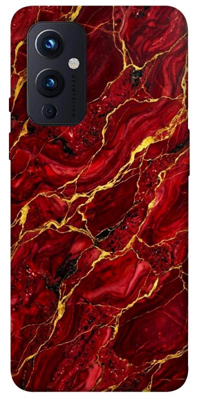 Чехол itsPrint Burgundy gold для OnePlus 9, мрамор, купить оптом с доставкой