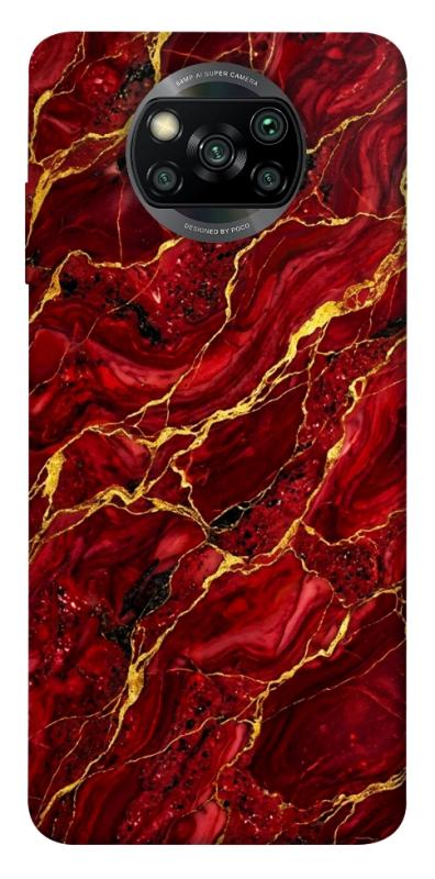 Чохол itsPrint Burgundy gold для Xiaomi Poco X3 NFC / Poco X3 Pro, мармур, купити оптом з доставкою