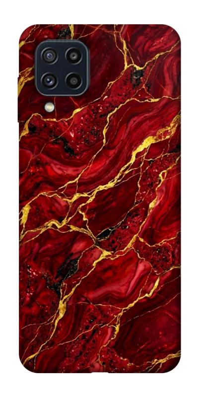 Чохол itsPrint Burgundy gold для Samsung Galaxy M32, мармур, купити оптом з доставкою