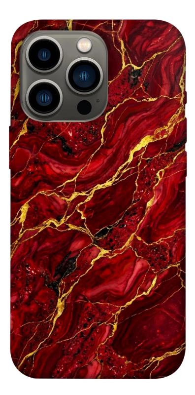 Чохол itsPrint Burgundy gold для Apple iPhone 13 Pro (6.1"), мармур, купити оптом з доставкою
