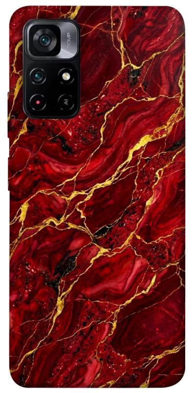 Чехол itsPrint Burgundy gold для Xiaomi Poco M4 Pro 5G, мрамор, купить оптом с доставкой