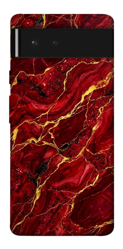 Чохол itsPrint Burgundy gold для Google Pixel 6, мармур, купити оптом з доставкою