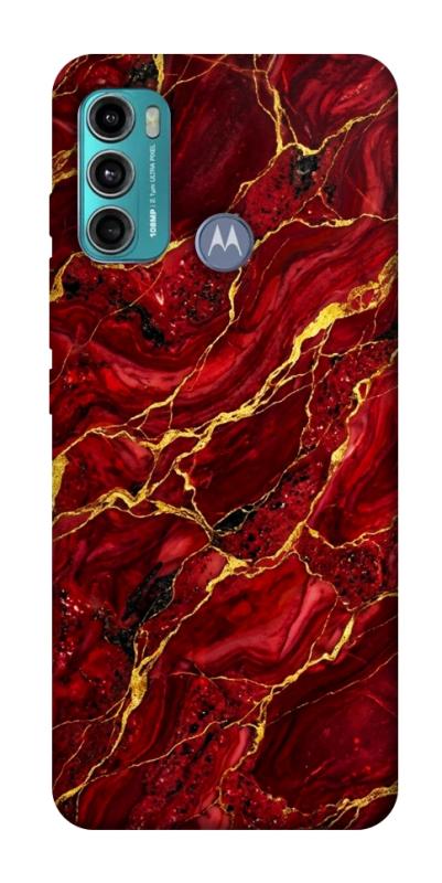 Чохол itsPrint Burgundy gold для Motorola Moto G60, мармур, купити оптом з доставкою
