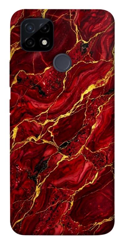 Чохол itsPrint Burgundy gold для Realme C12, мармур, купити оптом з доставкою