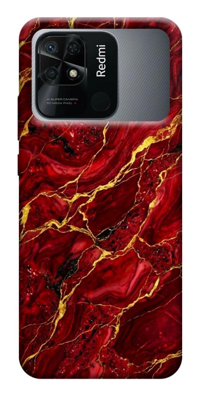 Чохол itsPrint Burgundy gold для Xiaomi Redmi 10C, мармур, купити оптом з доставкою